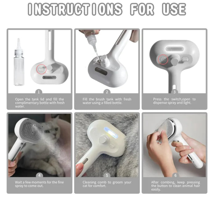 Pet Grooming with Spray Combo