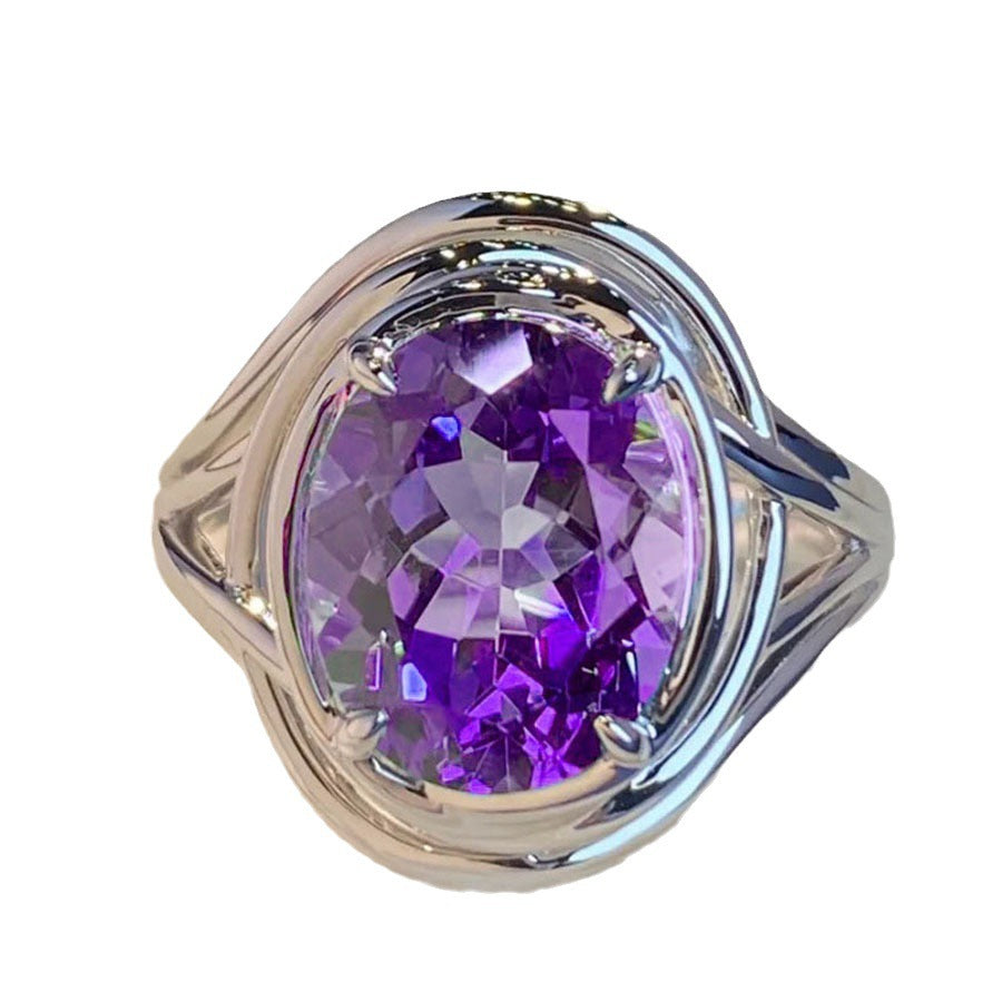 Amethyst Statement Ring